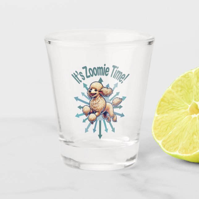 Verre A Shot C’est Zoomie Time Poodle (Devant)