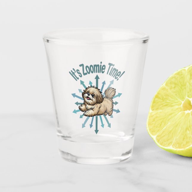 Verre A Shot C’est Zoomie Time Shih Tzu (Devant)