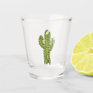 Verre A Shot Cactus de floraison de Saguaro