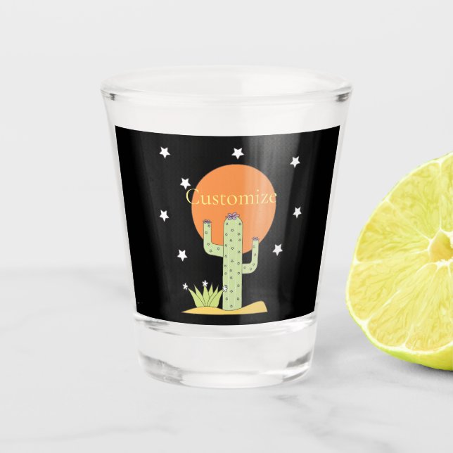 Verre A Shot Cactus du désert Sun Thunder_Cove (Devant)