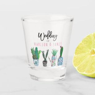 Verre A Shot Cactus Succulent   Fiesta Party   MARIAGE  