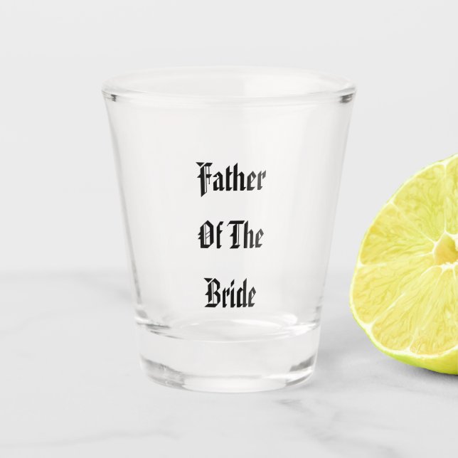 Verre A Shot Cadeau de mariage pour le père de la mariée 2025 (Devant)