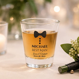 Verre A Shot Cadeau de mariage pour témoin de mariage en smokin