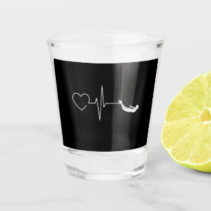 Verre A Shot Cadeau de rythme cardiaque pour nageurs