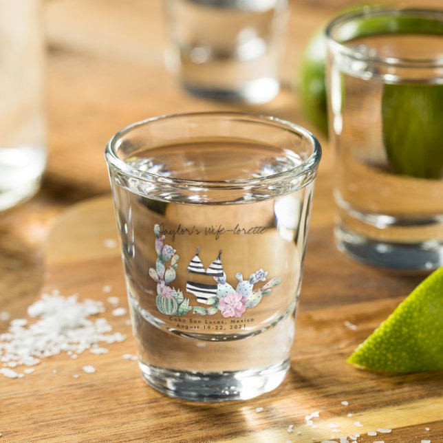 Verre A Shot Cadeau personnalisé de weekend pour l'enterrement  (Créateur téléchargé)