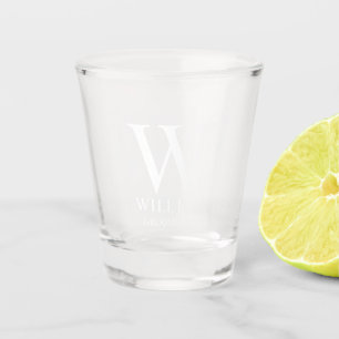 Verre A Shot Cadeau Personnalisé pour Garçons d'Honneur Monogra