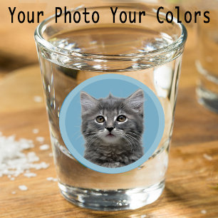 Verre A Shot Cadeau photo de chaton mignon pour remplir les cha