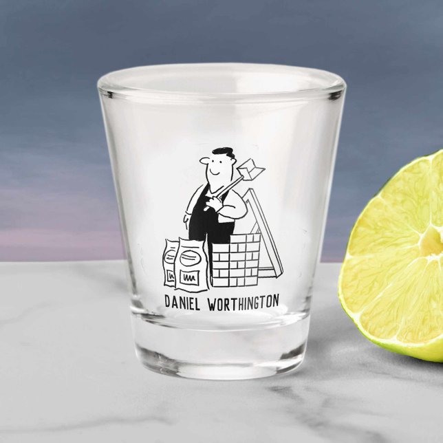 Verre A Shot Cadeau pour un Constructeur (Créateur téléchargé)