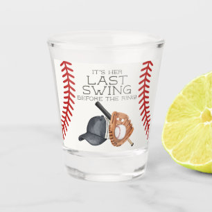 Verre A Shot Cadeau pour une fête de mariage de thème baseball 