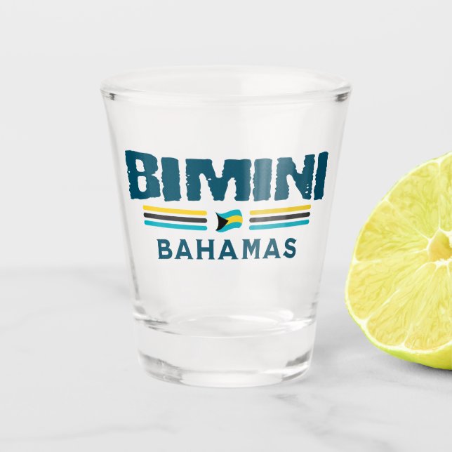 Verre A Shot Cadeau souvenir Bahamas : Bimini Bahamas Independe (Devant)