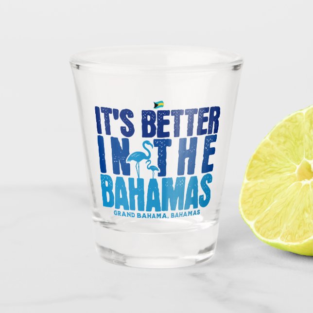 Verre A Shot Cadeau souvenir Bahamas : Grande Bahama Bahamas Cr (Devant)