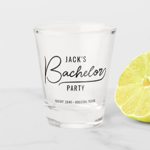 Verre A Shot Cadeaux de fête de bachelor minimalistes et élégan