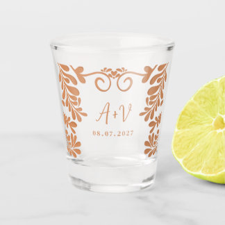 Verre A Shot Cadeaux de fête de mariage mexicain Talavera Barro