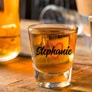 Verre A Shot Cadeaux de Fille d'Honneur de Mariage Personnalisé