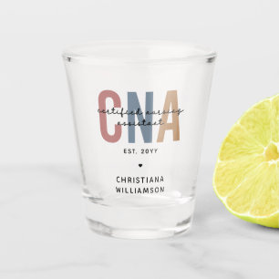Verre A Shot Cadeaux de l'adjoint infirmier certifié rétro de l
