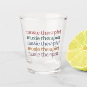 Verre A Shot Cadeaux de thérapie musicale rétro pour thérapeute