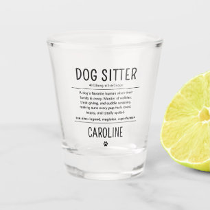 Verre A Shot Cadeaux drôles de gardien de chien personnalisés G