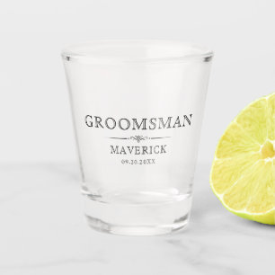 Verre A Shot Cadeaux pour les garçons d'honneur Cadeaux masculi