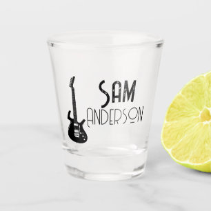 Verre A Shot Cadeaux Vintages personnalisés pour guitariste, mu