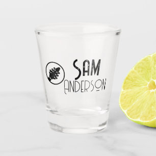Verre A Shot Cadeaux Vintages personnalisés pour guitariste, mu