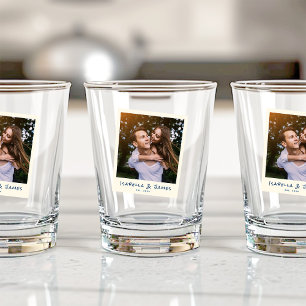 Verre A Shot Cadre photo rétro amusant Mariage Fiançailles Fête