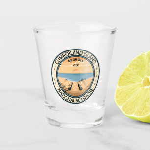 Verre A Shot Cale nationale de l'île Cumberland Bade de Géorgie