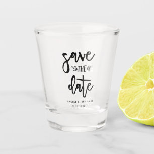 Verre A Shot Calligraphie simple et élégante
