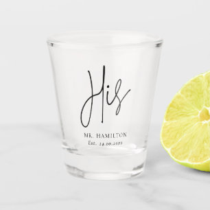 Verre A Shot Calligraphie Whimsical Son Cadeau Groom