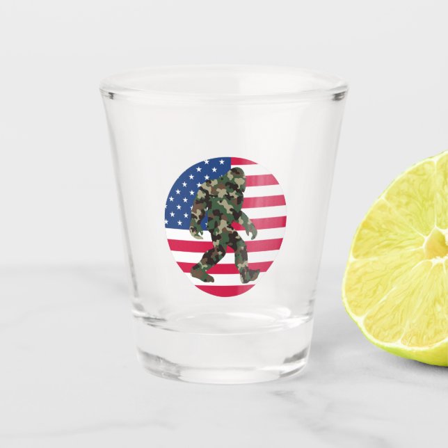 Verre A Shot Camo Bigfoot Sasquatch (Devant)