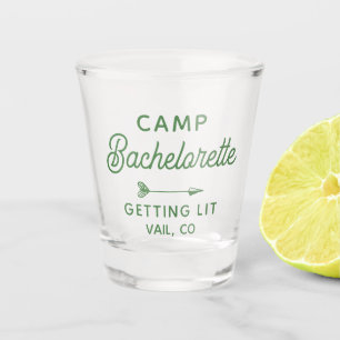 Verre A Shot Camp personnalisé Bachelorette Obtenir Lit