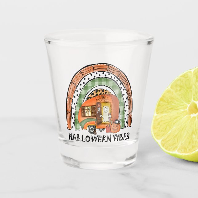 Verre A Shot Camper/remorque Rainbow Halloween Vibes (Devant)