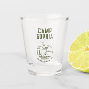 Verre A Shot Camping Bachelorette Party Custom Shot Glass