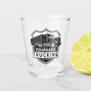Verre A Shot Camping-car PERSONNALISÉ Camionneur Semi-remorque 