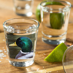 Verre A Shot Canard à colombage vert