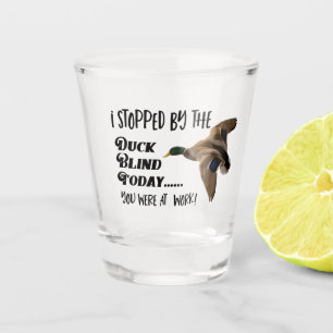 Verre A Shot Canard drôle chassant la citation sans visibilit