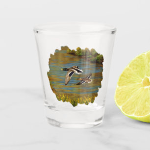 Verre A Shot Canards-Majards Survolant L'Étang