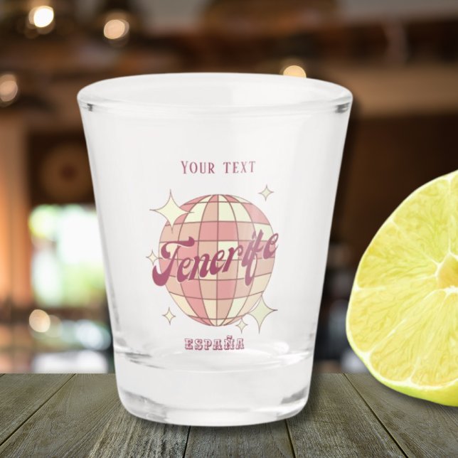 Verre A Shot Canaries de Tenerife Espagne fête vacances boisson (Créateur téléchargé)
