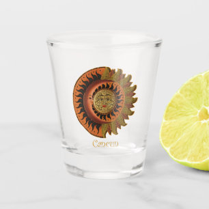 Verre A Shot Cancun Mayan Moon and Sun Clock