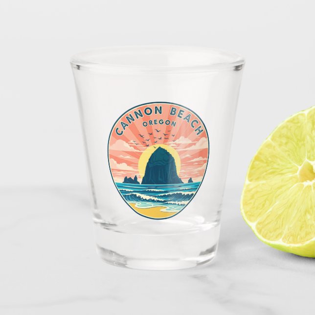 Verre A Shot Cannon Beach Oregon (Devant)
