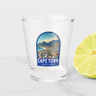 Verre A Shot Cap Afrique du Sud Voyage Art Vintage