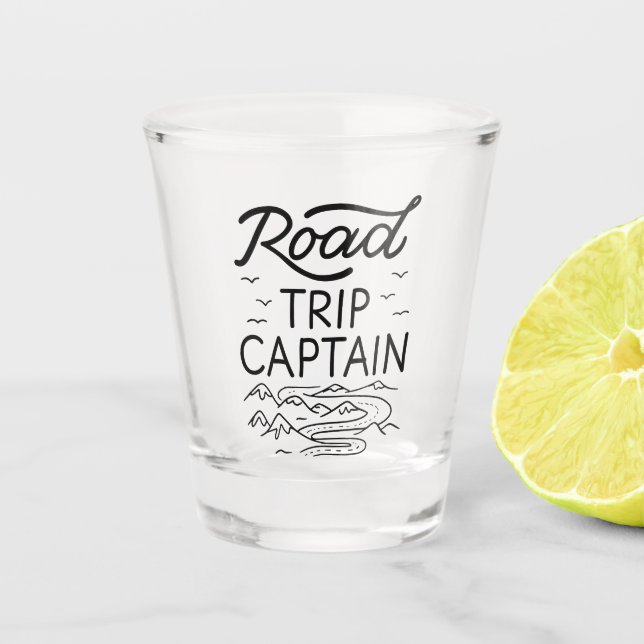 Verre A Shot Capitaine de road trip I (Devant)