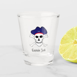 Verre A Shot Capitaine Jack & Pirates Drapeau, Crâne / Boissons