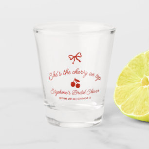 Verre A Shot Caprice Rouge Elle est la Cerise sur le Gâteau Réc