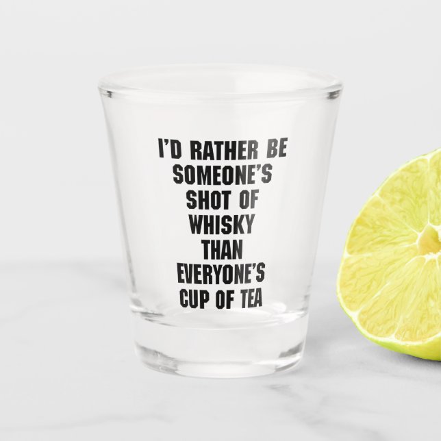 Verre A Shot Capture De La Citation De Whisky Funny (Devant)