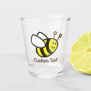 Verre A Shot Caricature d'abeille