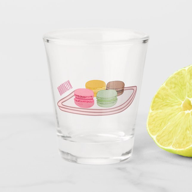 Verre A Shot Caricature de Macaron (Devant)