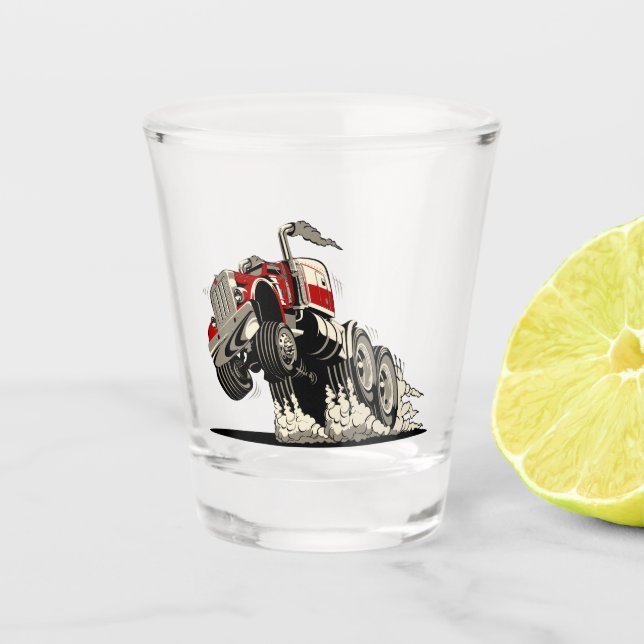 Verre A Shot caricature truxk (Devant)