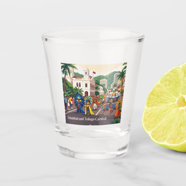 Verre A Shot Carnaval de Trinité-et-Tobago (Devant)