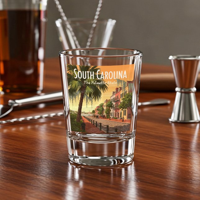 Verre A Shot Caroline du Sud vintage (Créateur téléchargé)