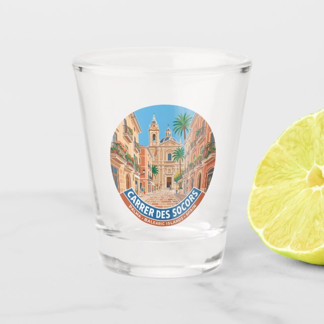 Verre A Shot Carrer des Socors Espagne (Devant)